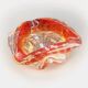 Vintage empty pocket ashtray bubble glass