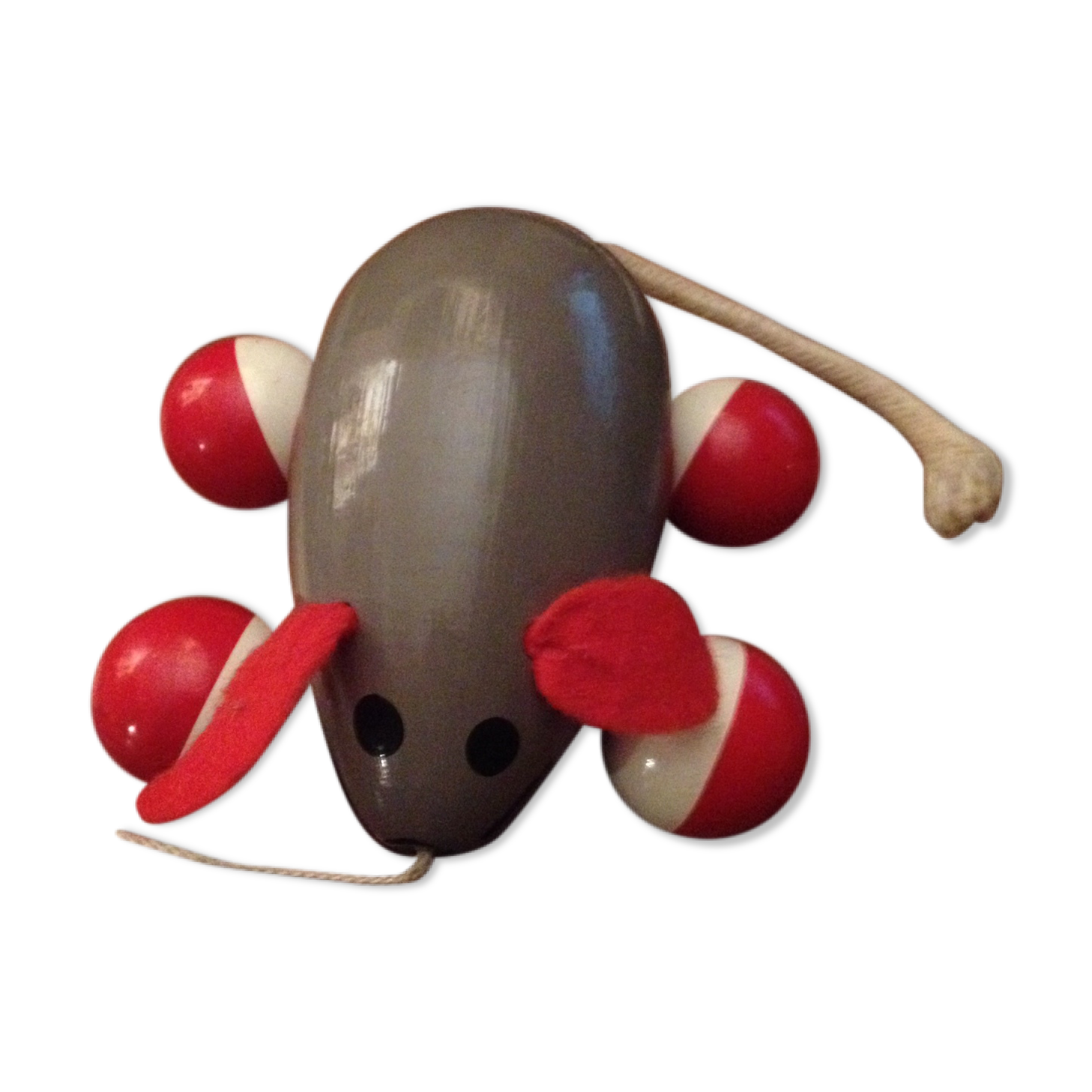 Wooden dragging mouse, vilac