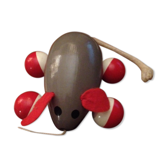 Wooden dragging mouse, vilac