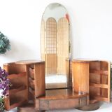 Art Deco Mirrored Bedroom Vanity Dressing Table by Shrager Brothers Masterpiece Furniture, London