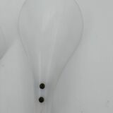 2 Brass and plexiglass tulip wall lights