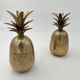 Pair of "Pineapple" Ice Buckets in Brass, in the Style of Mauro Manetti, A
