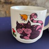 Monopoly ceramic cat/mouse mug duo