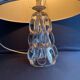 Schneider Glassworks - Important Lamp Foot - Molded Crystal - Conical with Godrons