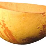 Set of 3 half gourds, sourced from West Africa, 24 – 27 – 30cm.