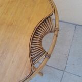 Vintage rattan coffee table