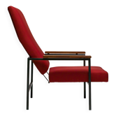 Lotus Lounge Chair by Rob Parry, Red Upholstery, Mid-Century, 1960s