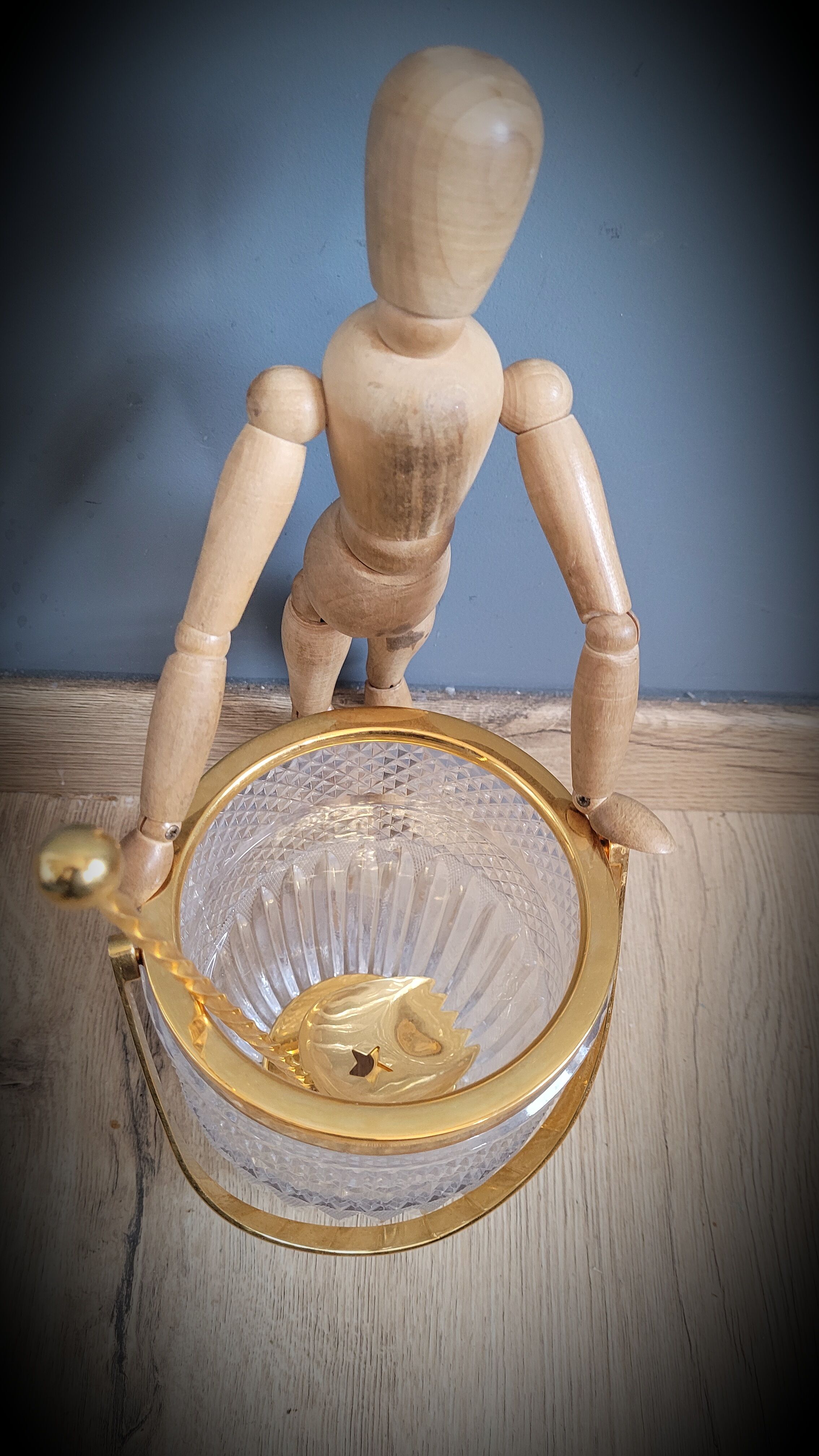 Golden ice bucket