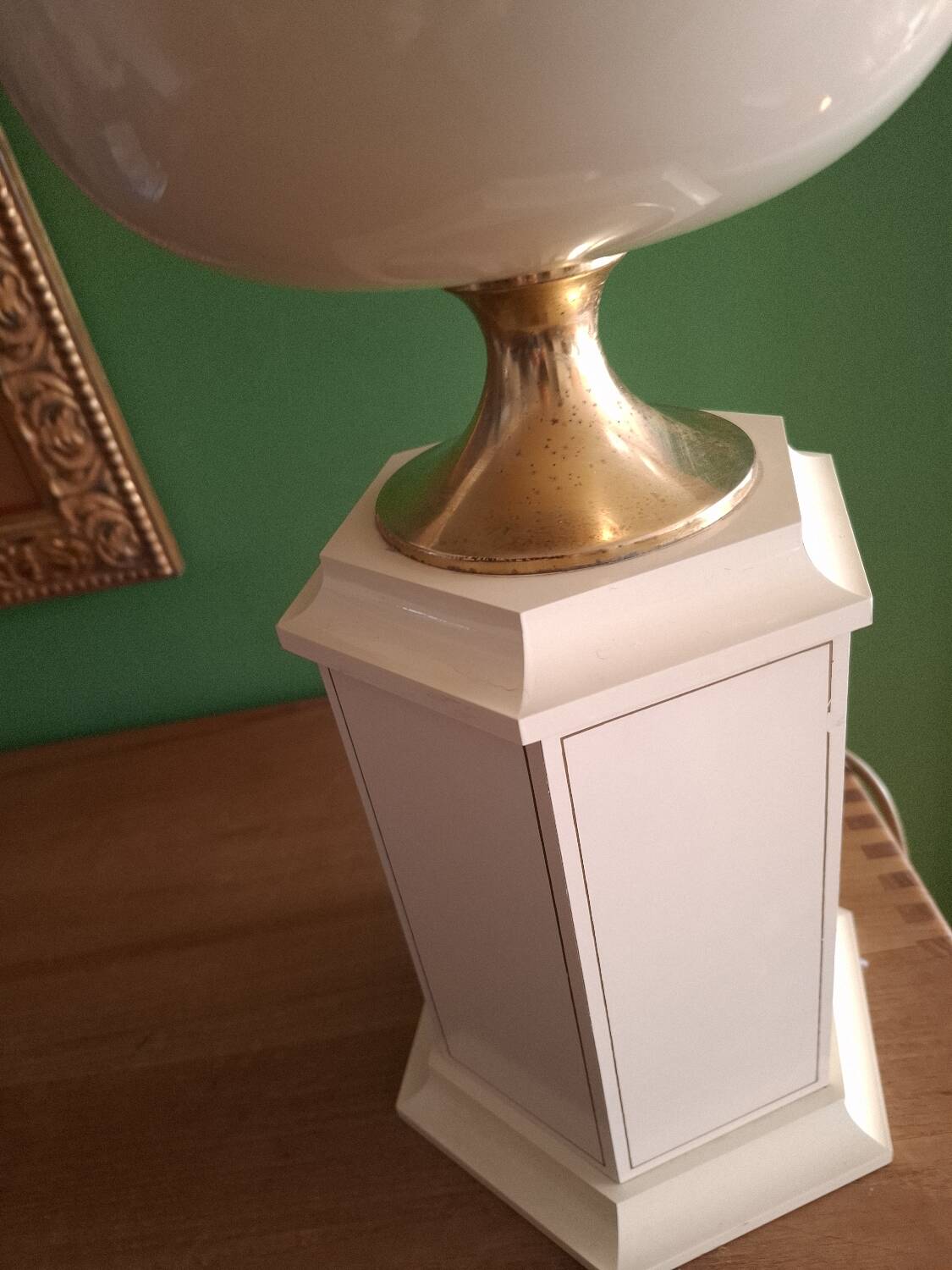 1980s lacquered metal lamp, the Dolphin
