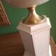 1980s lacquered metal lamp, the Dolphin