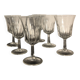 Crystal stemmed glasses