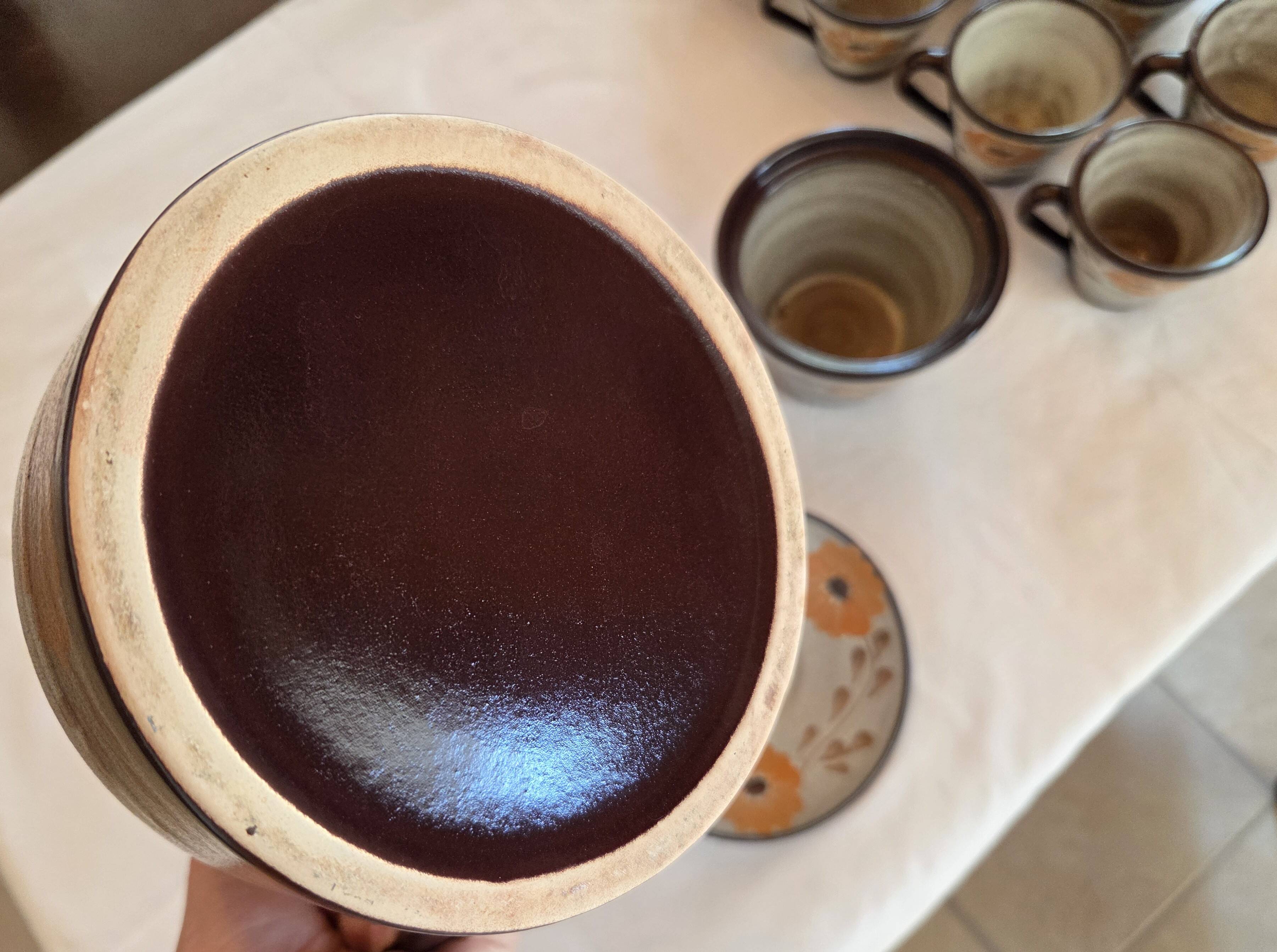 Vintage coffee service in stoneware from Soufflenheim - 20 pieces