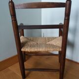 Children's straw armchair