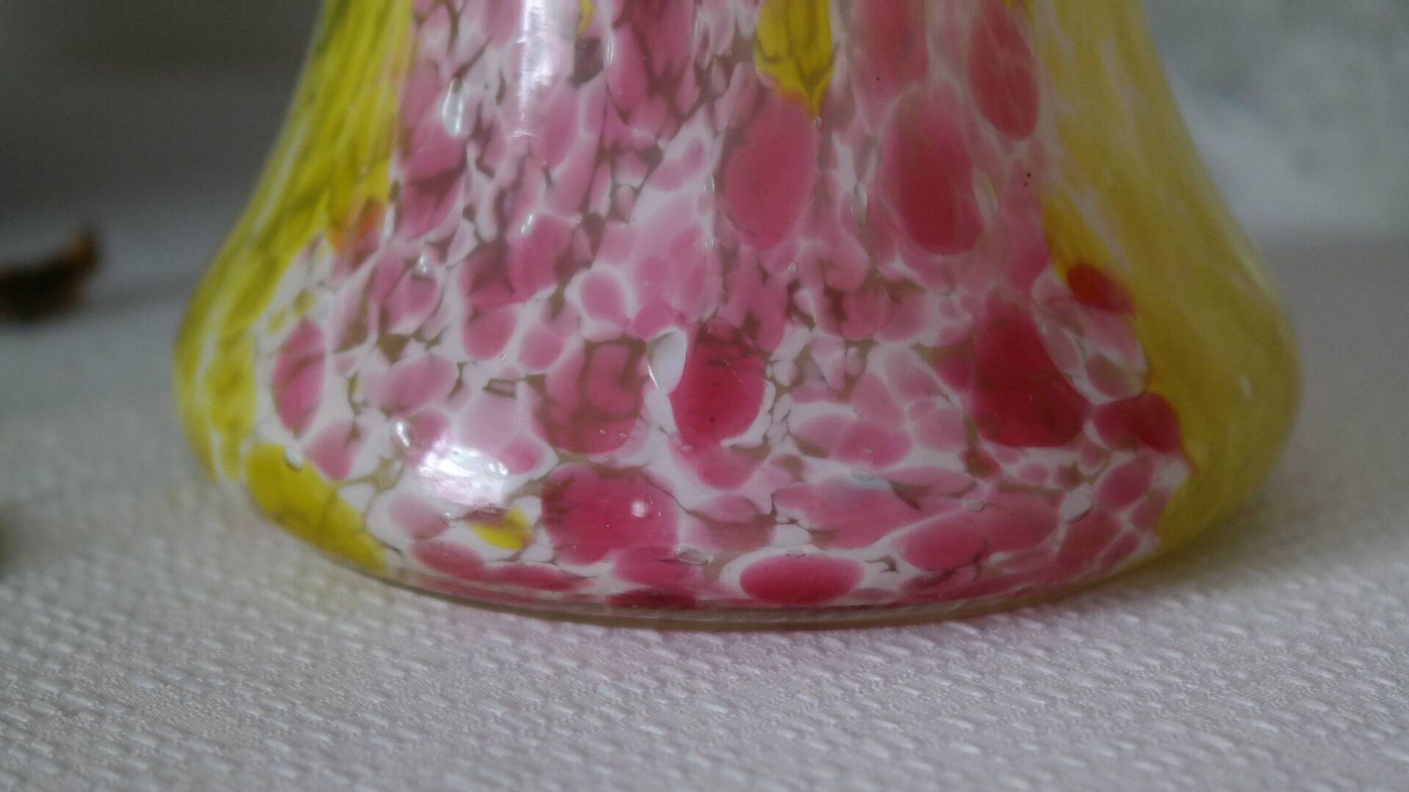 Clichy Legras vase blown glass early 20th century