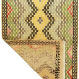 Anatolian handmade kilim rug 285 cm x 102 cm