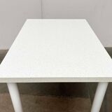 Postmodern Italian vintage dining table with terrazzo-style surface, 1980s.