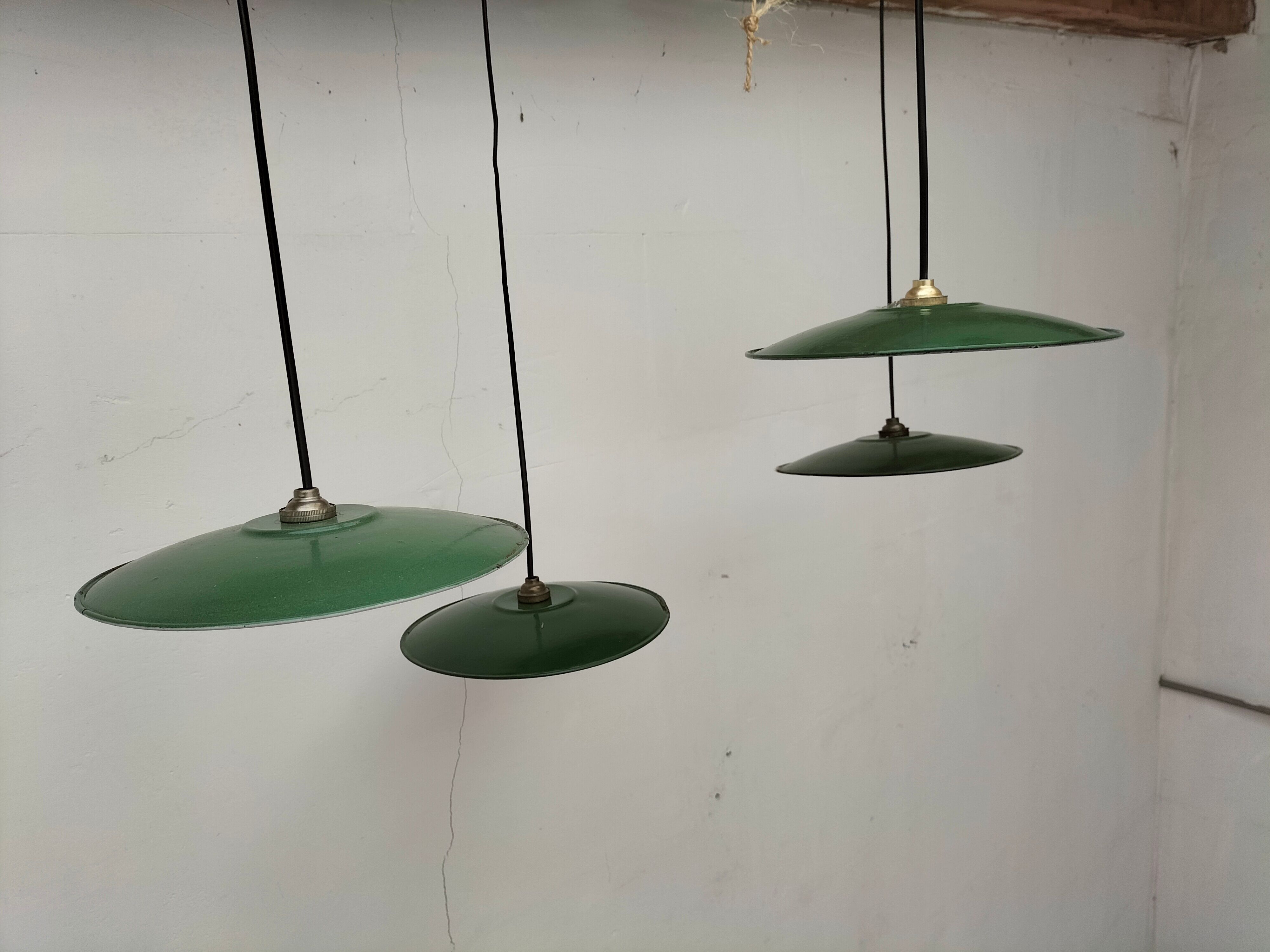 Set of antique lamps