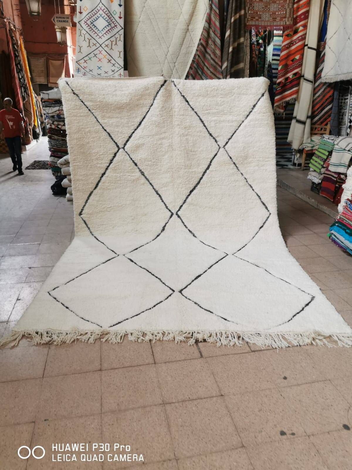 Beni Ouarain Berber Rug "Atlas Diamonds" 3.5*2.5 m
