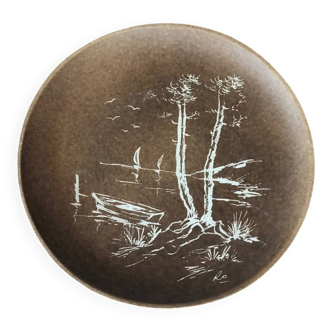 Plate signed Cazalas