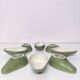 Set of 8 avocado-shaped ceramic bowls Bordalo Pinheiro Portugal