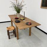 Oak farmhouse table 120cm + 200cm extensions