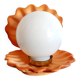 Lampe coquillage vintage 1980