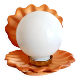 Lampe coquillage vintage 1980