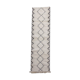 Berber runner rug diamond white and black 80x290 cm