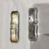 Lot of 12 silver metal knive holders