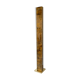Totem column floor lamp in glass and vintage brass