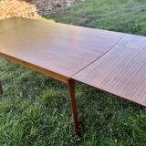 Scandinavian extendable teak dining table