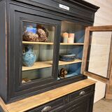 Two-piece patinated sideboard