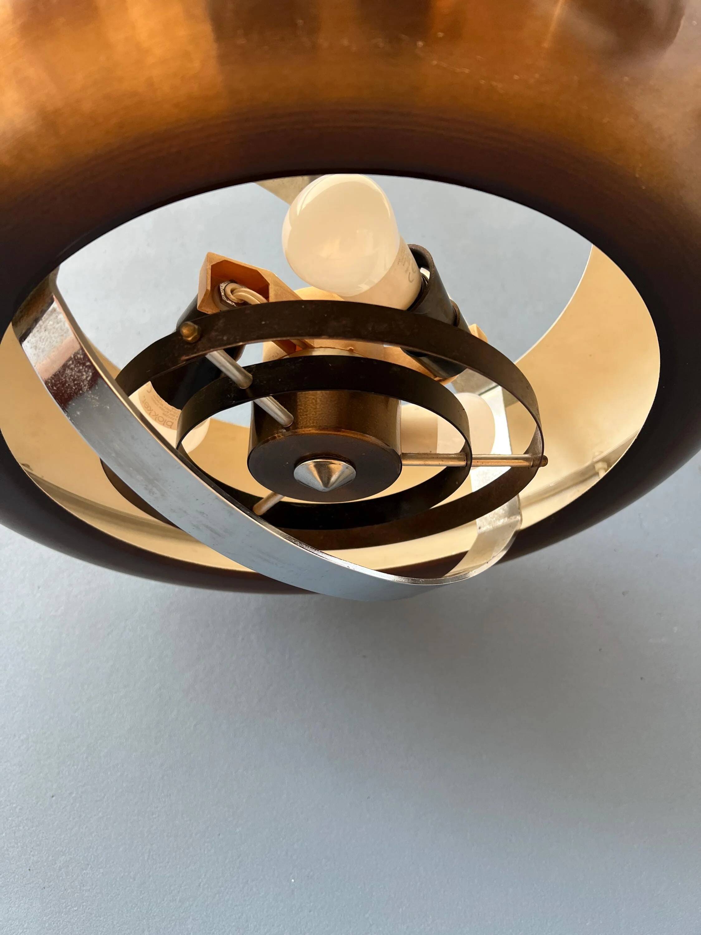 Suspension UFO vintage copper colour