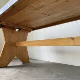 Table, mobilier de montagne en hêtre, 1950