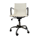 Fauteuil de bureau pivotant chromé