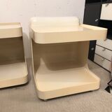 Pair of sofa ends or side tables , Marcello Siard , Longato Padova 1970