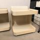 Pair of sofa ends or side tables , Marcello Siard , Longato Padova 1970