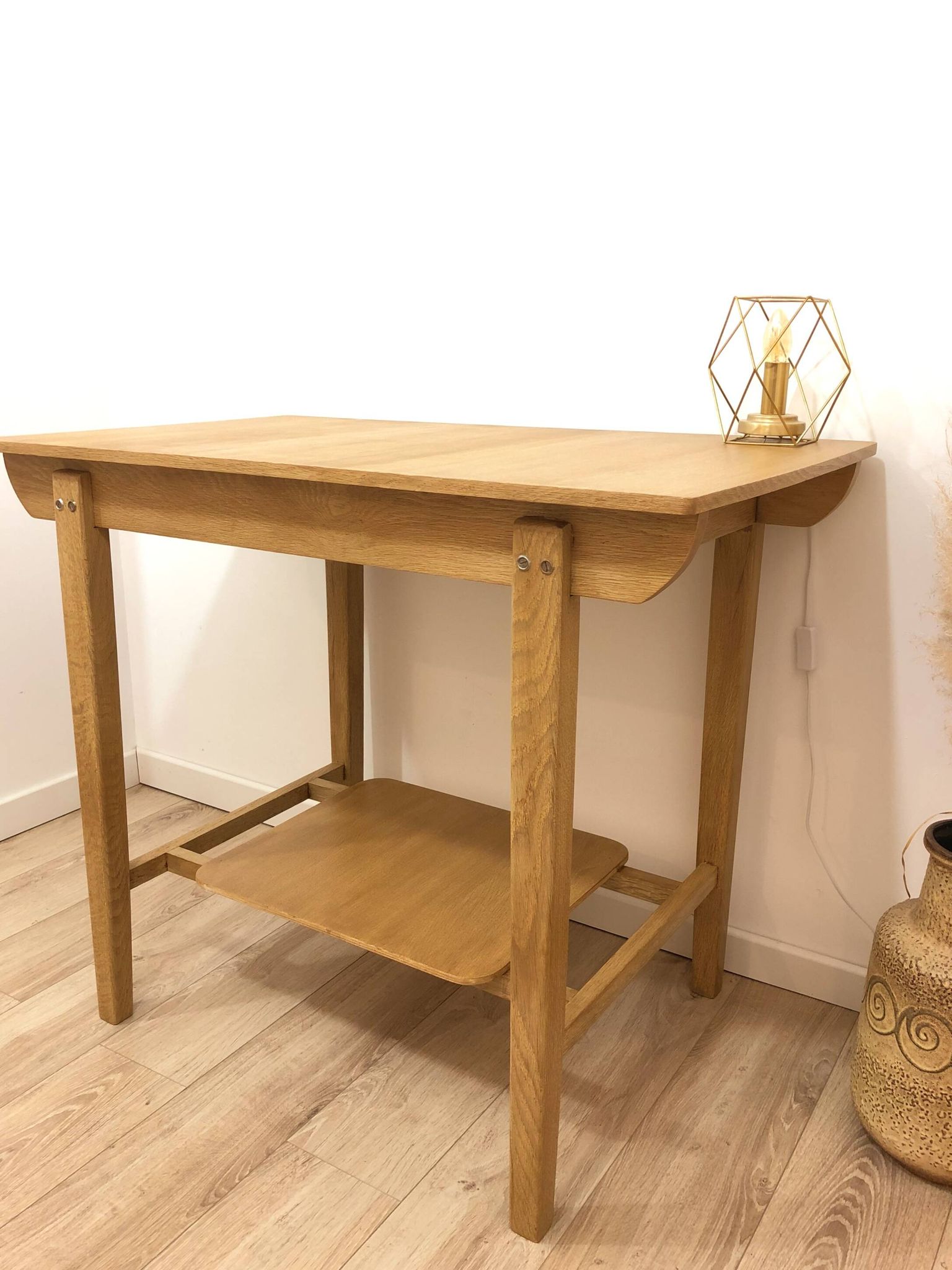 1960s desk, made of solid oak