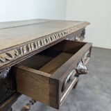 Louis XIII style oak desk