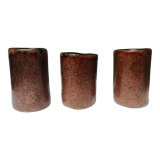 Set of 3 pots signed sirkka 78