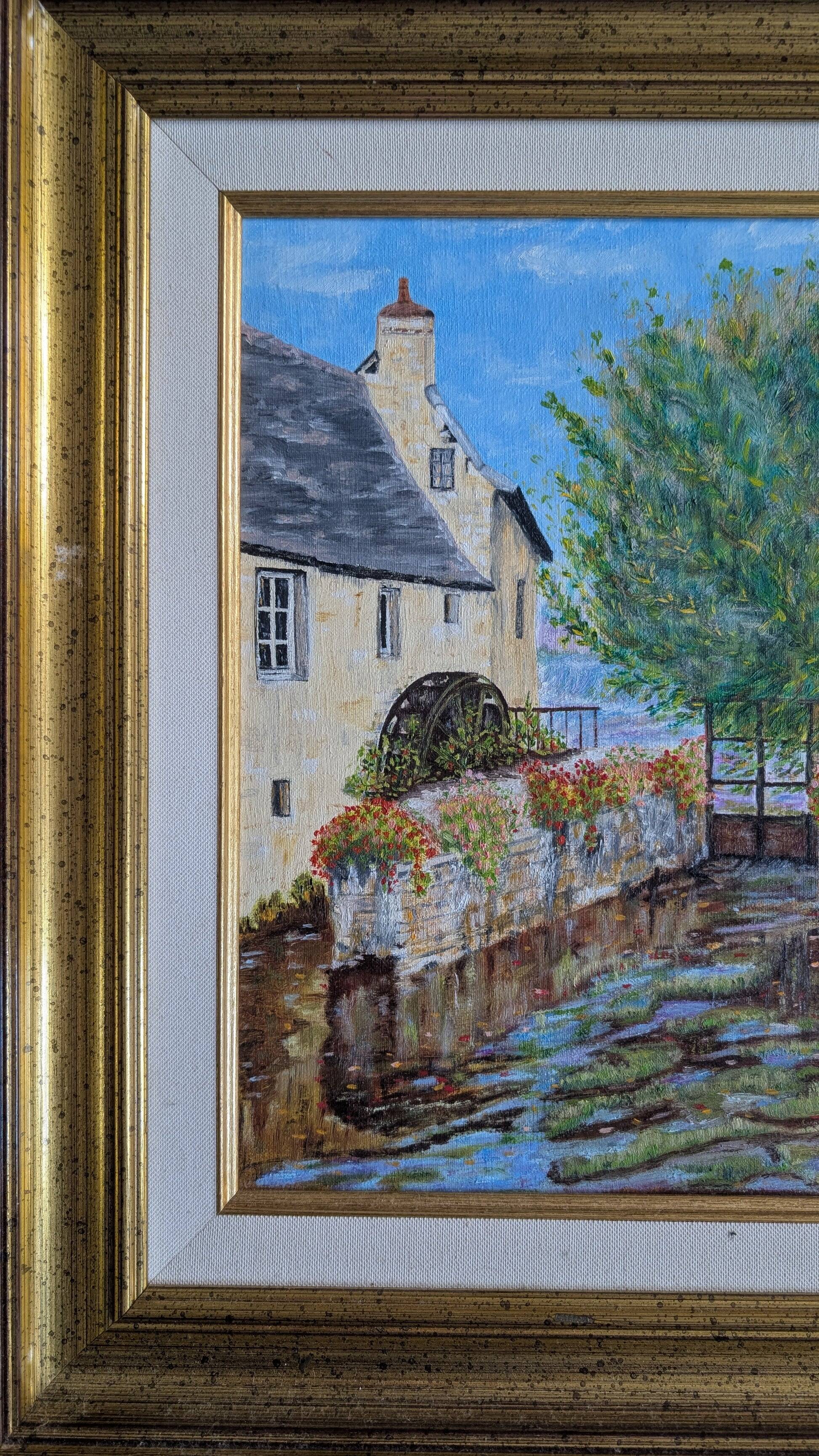 Oil painting – Village scene