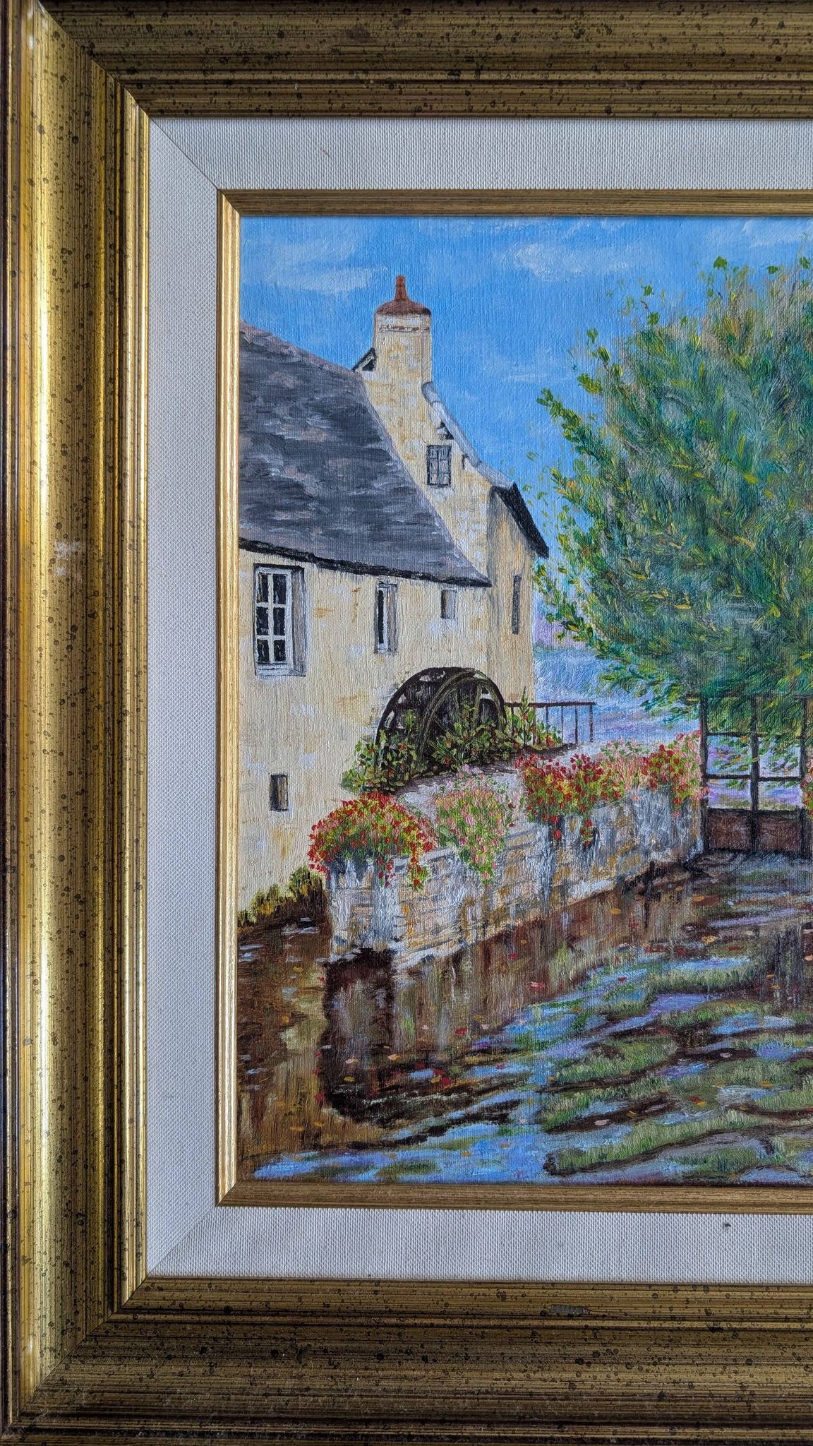 Oil painting – Village scene