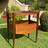 Art Deco walnut tea table