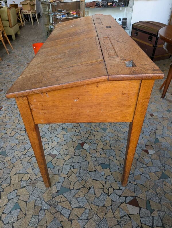 Pupitre d'écolier double