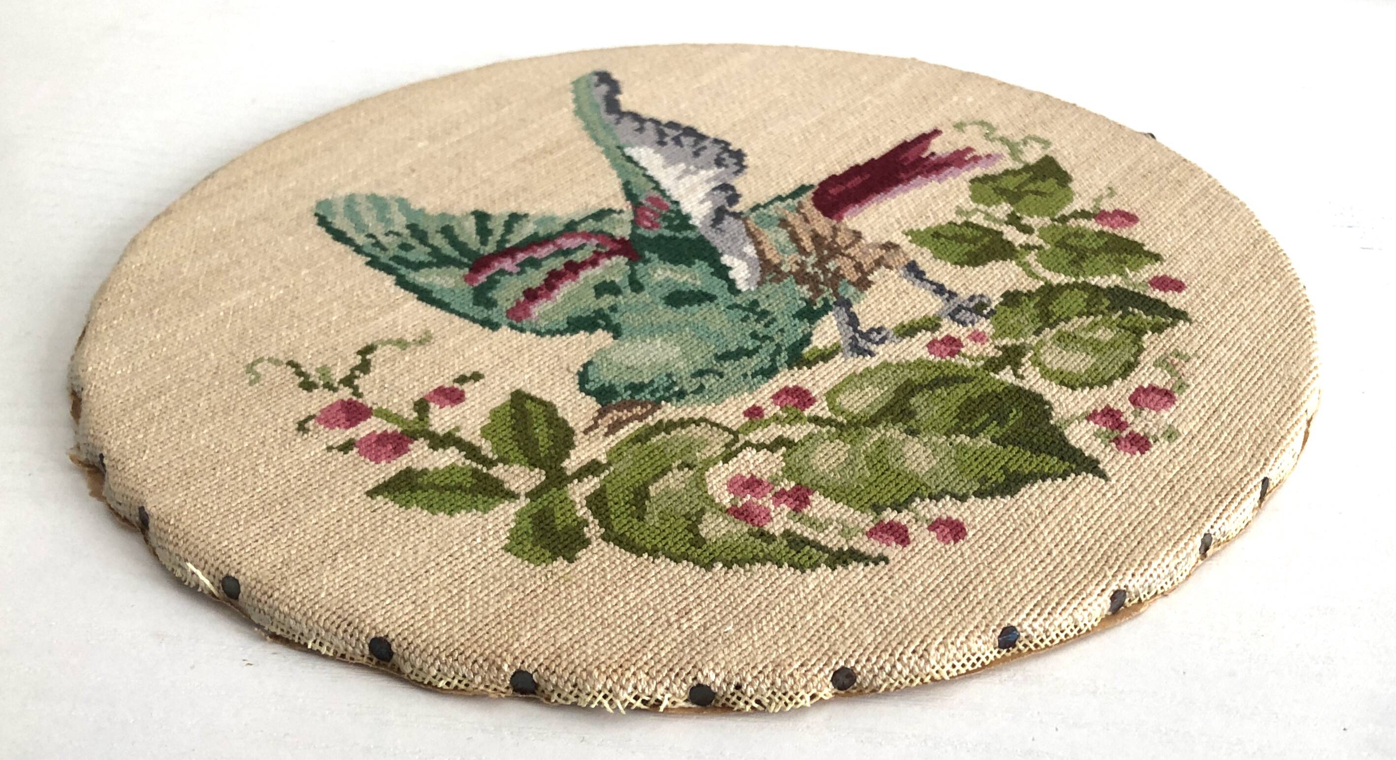 Tapisserie Ronde Oiseau