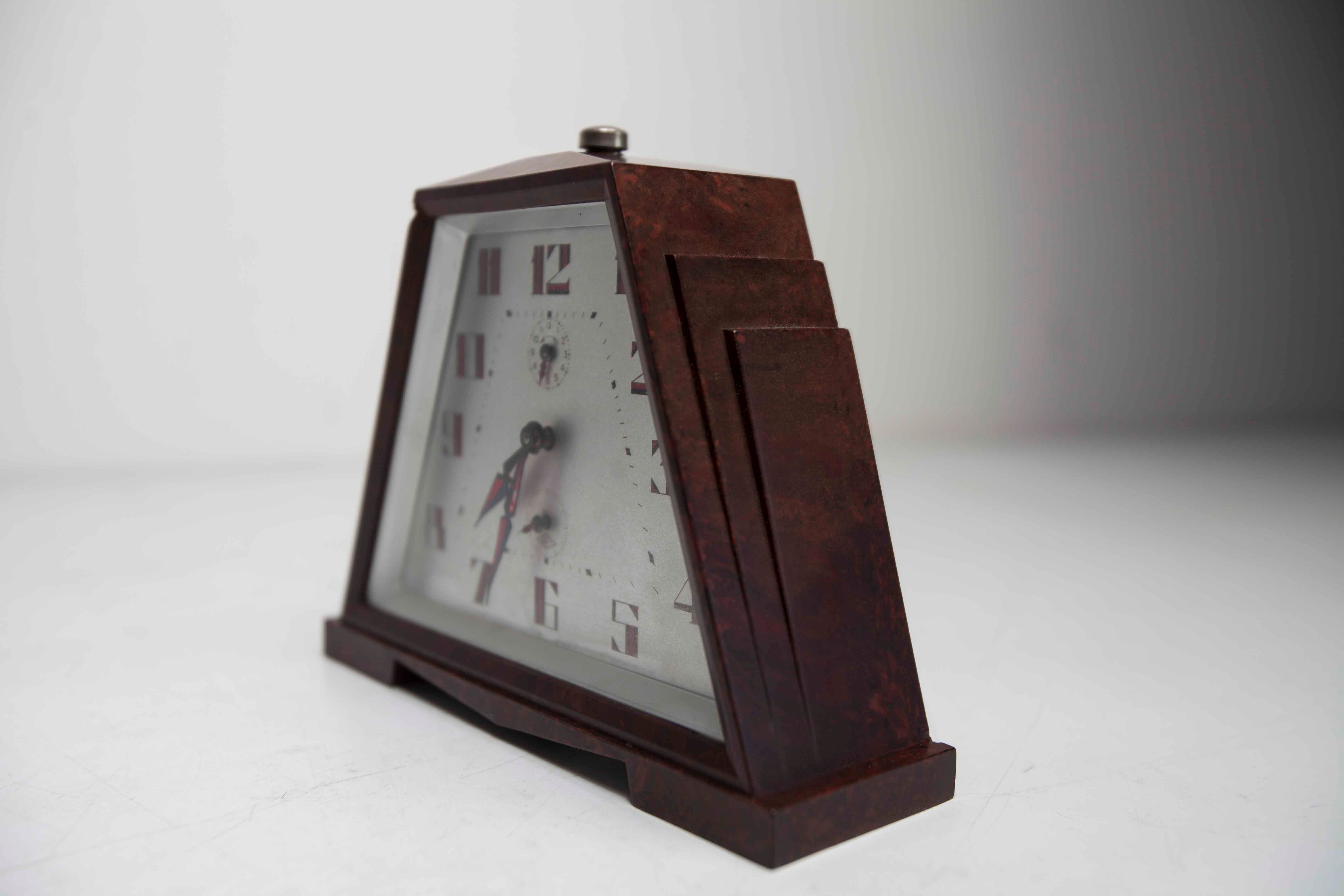 Alarm clock Mechanical clock Japy 1930 bakelite