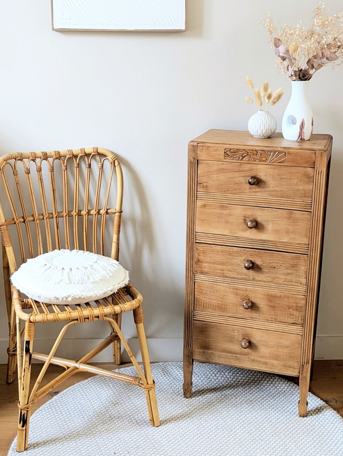 Art Deco chest of drawers, weekly drawer unit