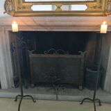 Duo of large candle holders