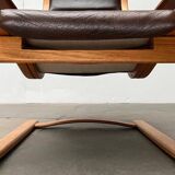 Vintage Swedish armchair model Lamello in beech by Yngve Ekström for Swedese, 1970s.