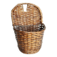 Vintage dark wicker wall basket